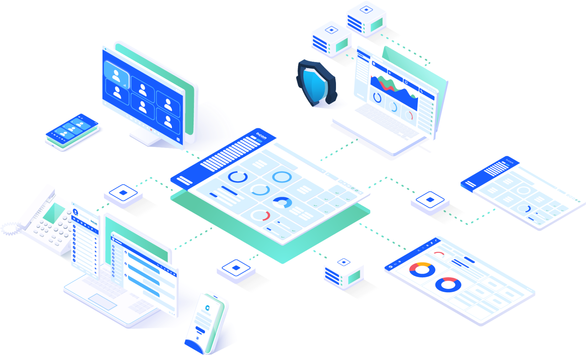 Bicom Platform Illustration