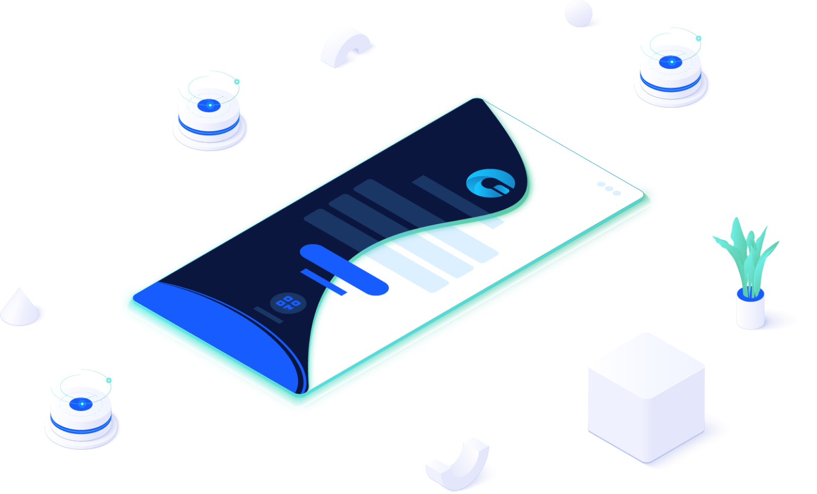 dark and light theme illustration