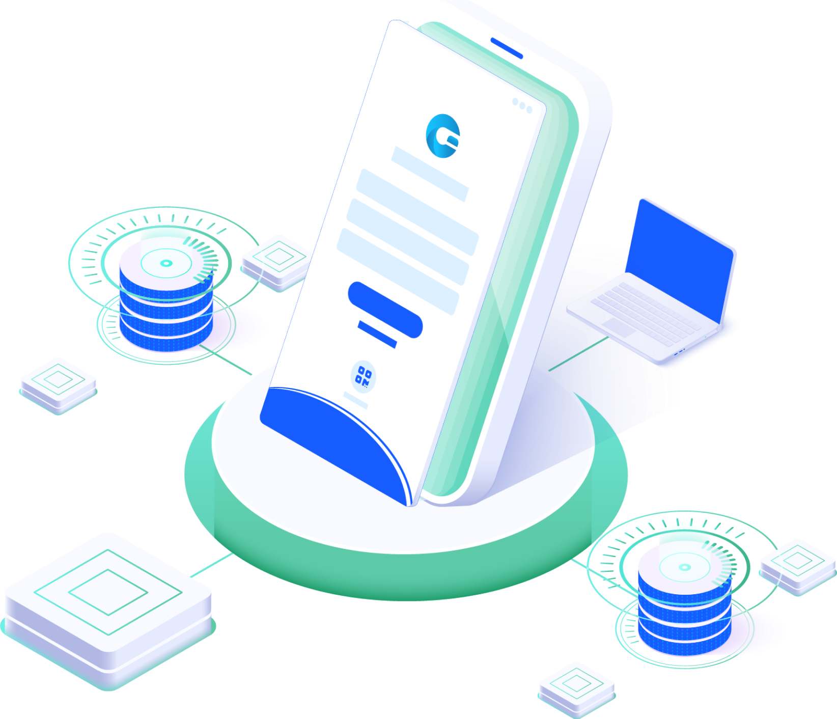 mobile ucaas app illustration