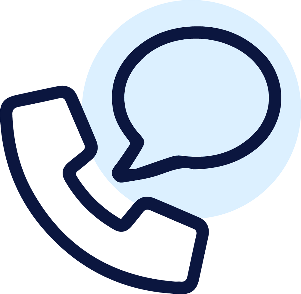 chat and call icon